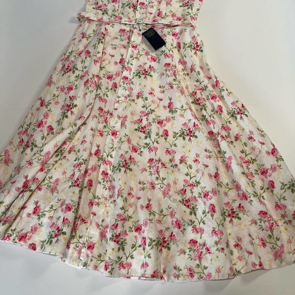 Floral Linen Elizabeth Dress Sweet Pea POLO Ralph Lauren Size 2 NWT - Picture 10 of 15